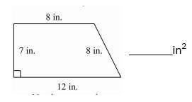 What is the area of the trapezoid