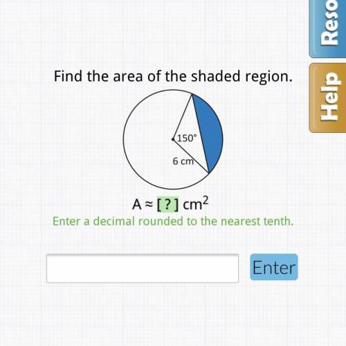 SECOND TIME POSTING
Find the area of the shaded region.