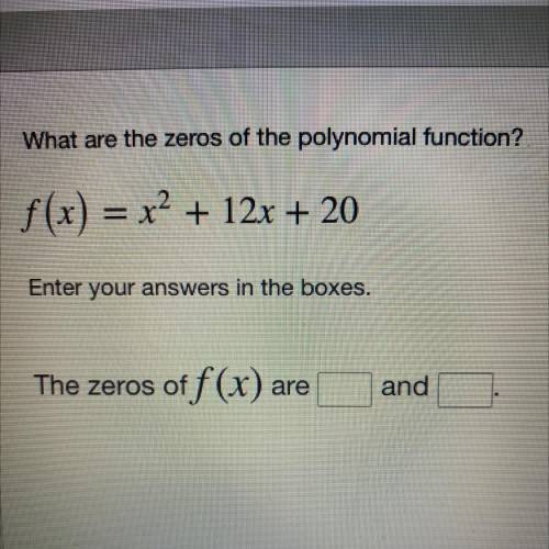 What are the zeros of the polynomial function?