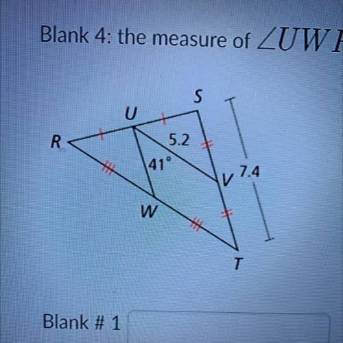 PLEASE HELP!!

1. What is the length of UW?
2. What is the length of RT?
3. What is the length of