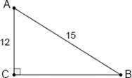 Solve the triangle in the figure.

Question options:
A) 
BC = 9; m∠A = 53.1°; m∠B = 6.9°; m∠C = 90