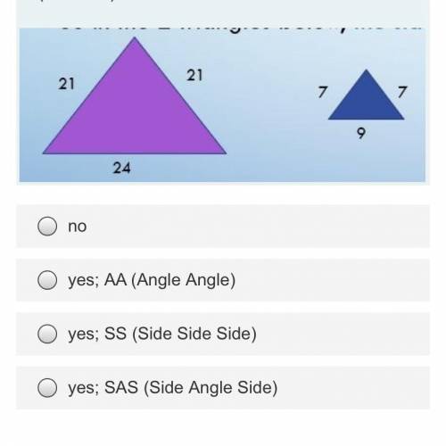 Triangle similarity and congruence PICTURE INCLUDED**
