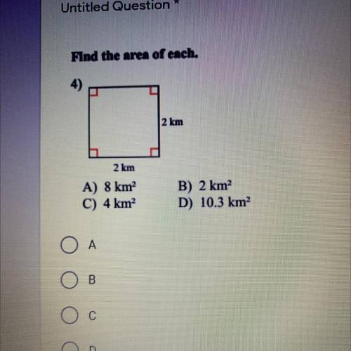 Finding the area of each