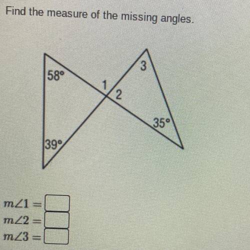 Find each angle m1,m2,m3