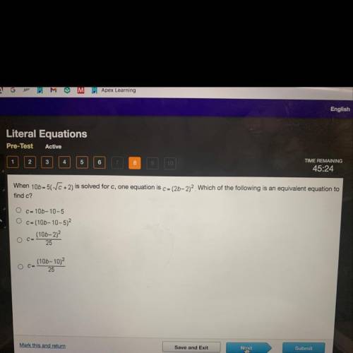 When 100-50c + 2) is solved for c, one equation is c=(26-2). Which of the following is an equivalen