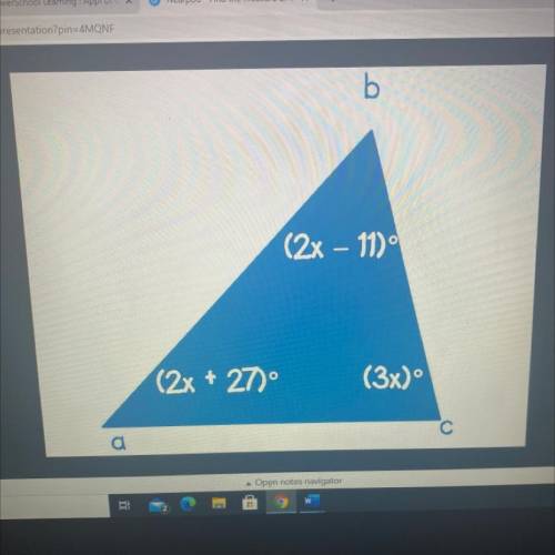 Find the measure of angle c