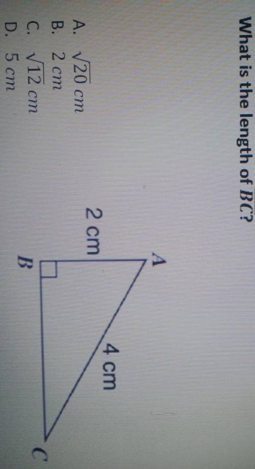 What is the length of BC ?​