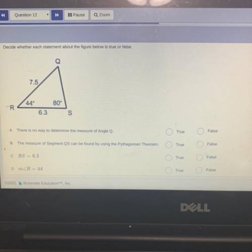 Which are true and which are false? please help