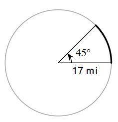 Find the length of the bold arc. Round your answer to the nearest tenth.