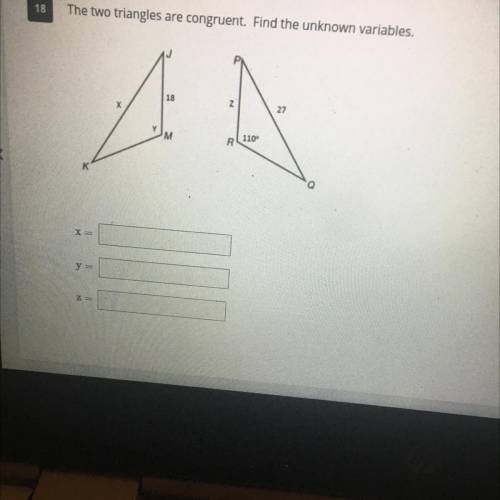 Find the unknown variables