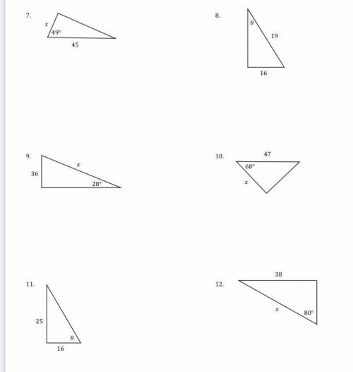 Help with homework, solve with trigonometry