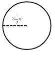 Please find the area of this circle and show your work
