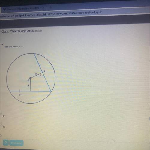 Find the value of x.