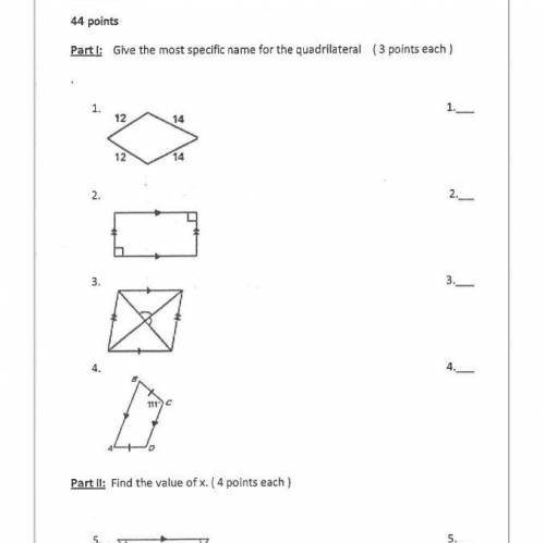 Name the quadrilateral