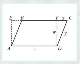 Triangle is cut from parallelogram and moved to its left-hand side. What are the dimensions of the