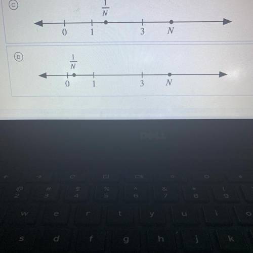 A number N is greater than 3. Which of the following best represents the location of

1/N on the n