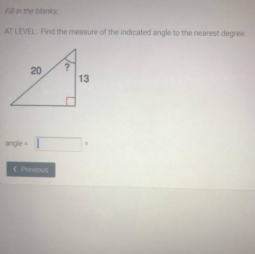 Find the measure of the indicated angle to the nearest degree