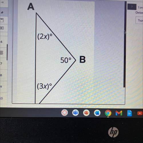 PLEASE HELP ME :’)
determine the value of X