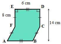 Find the area of the shape