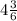 4\frac{3}{6}