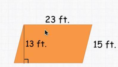 Find the area of the parallelogram