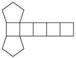 Which solid figure has the following net? hexagonal prism pentagonal pyramid pentagonal prism hexag