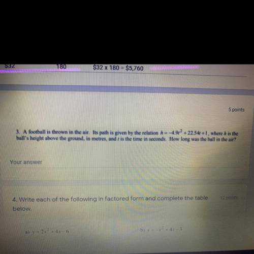 Help ! i don't know how to do this, it's quadratics