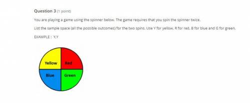 You are playing a game using the spinner below. The game requires that you spin the spinner twice.