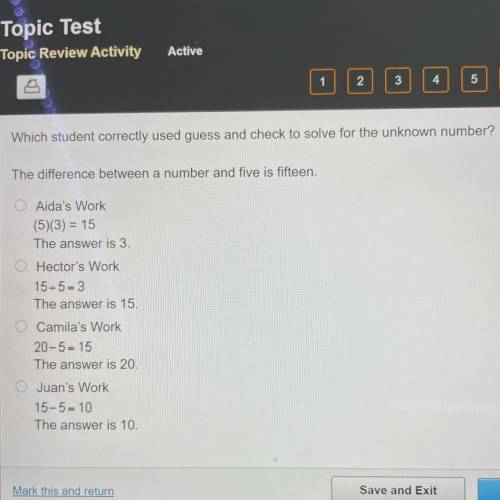 Which student correctly used guess and check to solve for the unknown number?

The difference betw