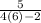 \frac{5}{4(6)-2}