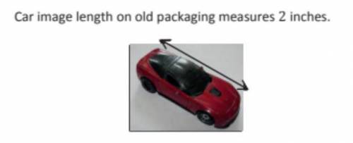 4. A toy company is redesigning its packaging for model cars. The graphic design team needs to take