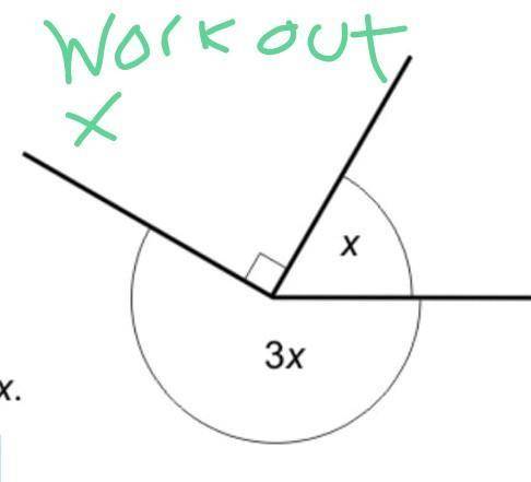 Х3xWork out the value of x.III​