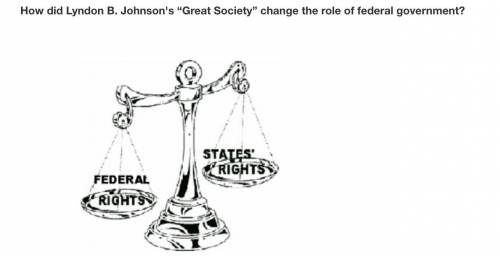 Someone pls answer this for me.

How did Lyndon B. Johnson's “Great Society” change the role of th