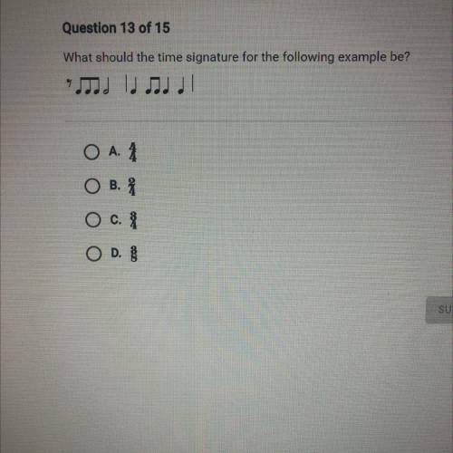 What should the time signature for the following example be?