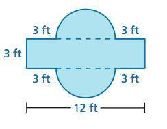 Find the perimeter of the figure to the nearest hundredth. perimeter: about___ 
ft