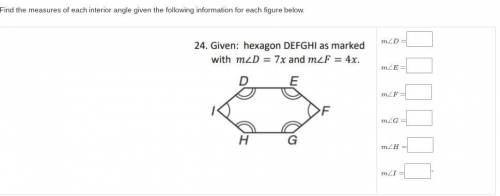 I dont know how to do this please help me its telling me to find each exterior angle