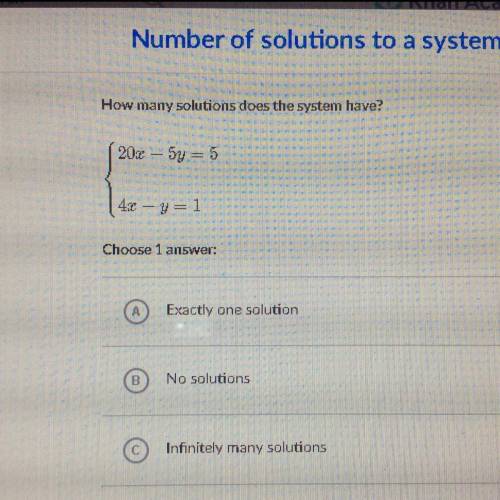 How many solutions does the system have?