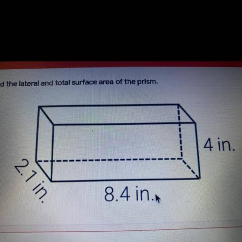 Pleasee help what’s the lateral surface area please help