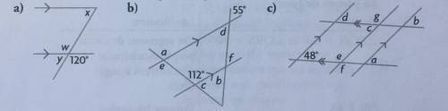 Determine the measure of the angles shown and explain how you know it: