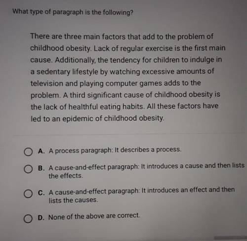 Help Asap!!! what type of paragraph is the following ​