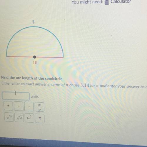 Find the arc length of the partial circle