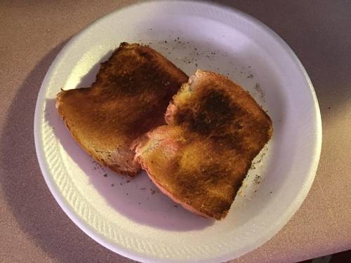 So i kinda........ sorta........... burnt my toast........