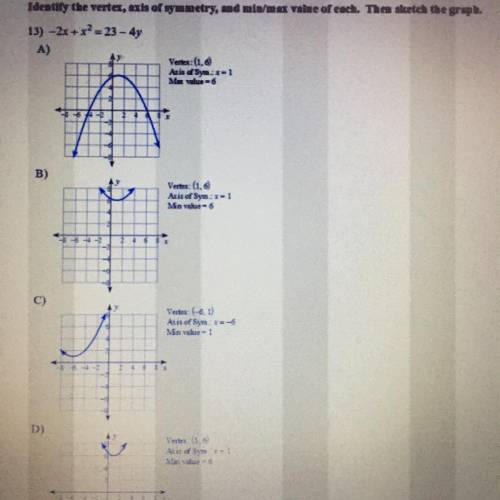 Please help Show some kind of work I don’t want to get it wrong!!!