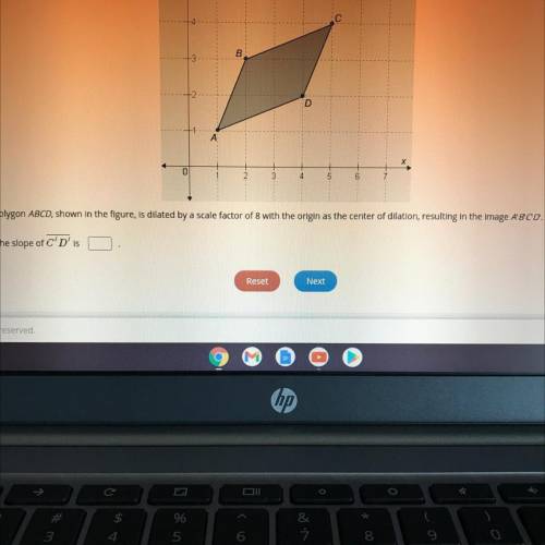 HELP!! Polygon ABCD, shown in the figure, Is dilated by a scale factor of 8 with the origin as the