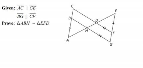Prove that the following Triangle is similar?