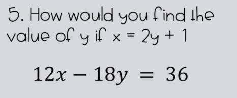 Solve for y. Go to attached image