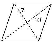 What is the area of the rhombus?