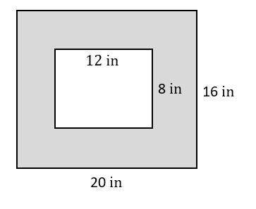 Find the area of the shaded region. Round your answer to the nearest tenth if needed.
1D