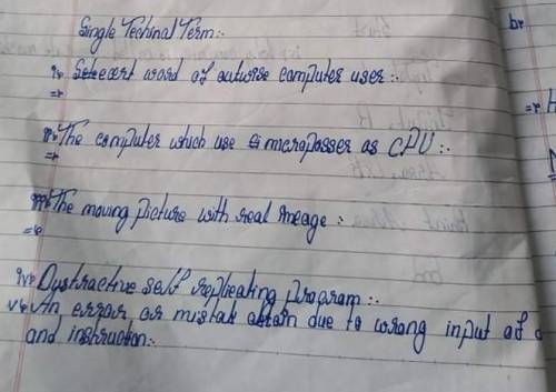 Write signal technical terms.Answer plz fast​