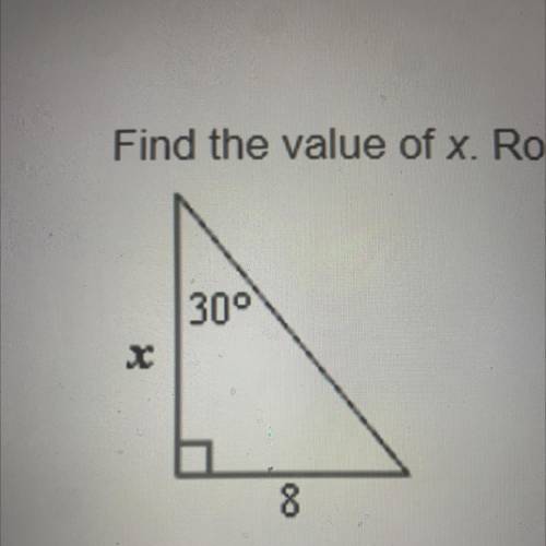 Find the value of x. Round your answer to the nearest tenth.